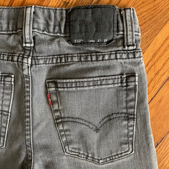 Levi's Gray 510 Skinny 14 Regular Boy's Jeans - Picture 7 of 7